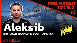 Aleksib NAVI ARE YOU GOOD?! 5000 ELO on NUKE🔥 w/s1ren/Patsi/nafany (NUKE) FACEIT LVL 10  / CSGO POV