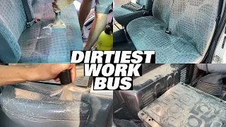 Ford Transit Work Bus Never Been Cleaned | Interior Car Detailing | ASMR Satisfying Auto Detail