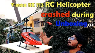 V-Max HX713 New Rc helicopter Unboxing and fly test