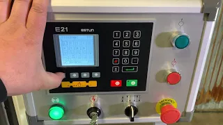 Estun E21 Press Brake Controller Programming / Operation by Tommy Industrial®