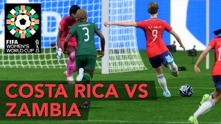 Costa Rica vs Zambia – Women's World Cup Group C  |  FIFA 23 CPU vs CPU Sim