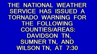 EAS: Tornado Warning for Nashville, TN