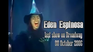 Eden Espinosa -  Defying Gravity - Last Broadway Show