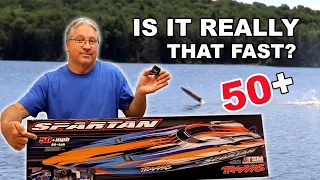 RC Boat Speed Test - GNSS Performance Analyzer Review - Traxxas Spartan