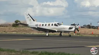 Aviation MT - French Air and Space Force Socata TBM700 departing Luqa - MIA 2023