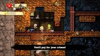 spelunky fun way to kill the shopkeeper