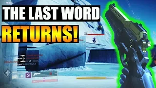 Destiny 2 | The Last Word Exotic Hand Cannon PvP Gameplay Review | Black Armory DLC