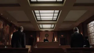 Raymond Reddington representing himself at the trial court part 11 scene