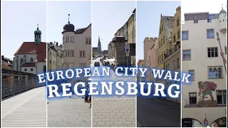 Regensburg Old Town (Altstadt) 4K - European City Walk Shot on Xperia 1V #regensburg #germany #vlog