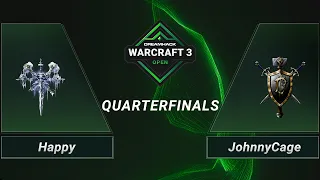 WC3 - Happy vs. JohnnyCage - Quarterfinals - DreamHack WarCraft 3 Open Winter 2021 - EU