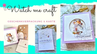 ☀️💞 Watch me craft I Geschenkverpackung & Karte I DIY I Annilis Welt ☀️💞