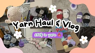 Huge Yarn Haul! 🧶 Weekly Crochet Vlog 💜