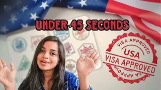 My Visa got approved under 45 seconds | Visa Interview experience | Mumbai Consulate | USA