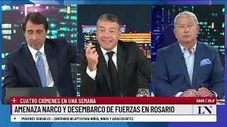 Narcoterrorismo en Rosario. El pase entre Eduardo Feinmann y Pablo Rossi