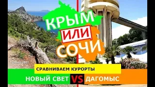 Крым VS Краснодарский край 2019 🏝 Сравниваем курорты. Новый свет и Дагомыс