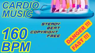 160 BPM CADENCE WORKOUT RUNNING FREE FOR PROFIT NO COPYRIGHTS MUSIC CARDIO FITNESS EDMX