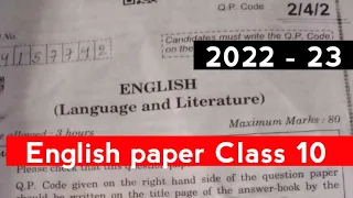 CBSE Board 2023/Class 10 English Paper Set 2/27 Feb 23/English Paper Solution and Detailed Analysis