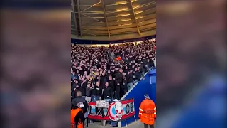 PSV fans in Leicester