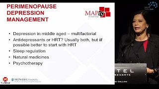 HRT vs Antidepressants in Perimenopausal Depression by Prof Jayashri Kulkarni