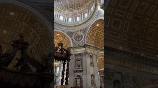 Largest Church #travel #vatican #stpetersbasilica #michelangelo #renaissance #architecture #shorts