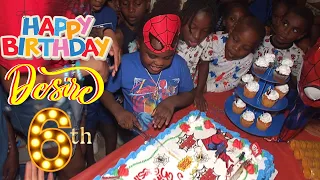 Desire 6th Birthday Red & Blue Spider-men Celebration 2024