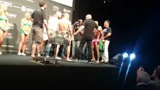 UFC Dublin Conor McGregor v Diego Brandao Weigh In