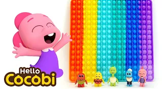 Learn Colors with Pop It & Fidget Toy🌈Education Videos For Kids | Hello Cocobi