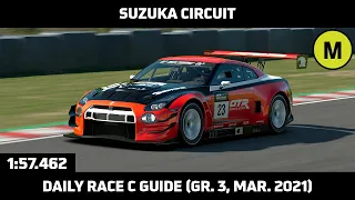 Gran Turismo Sport - Daily Race Lap Guide - Suzuka Circuit - Nissan GT-R Gr. 3