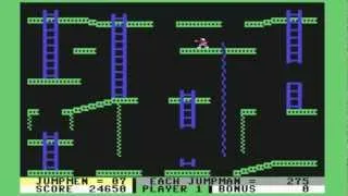 Commodore 64 - Jumpman Jr. by Epyx - all 12 levels.  Gameplay and commentary.