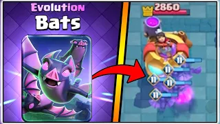 BEST BATS EVOLUTION DECK | CLASH ROYALE | FUNNY MOMENTS!