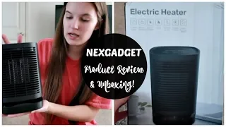 NEXGADGET Personal Space Heater | Product Review & Unboxing | Mallory Logan