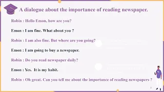 Dialogue about the Importance of Reading Newspaper