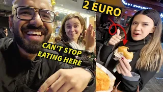 TURKISH GIRLS MADE ME TRY THE BEST STREET FOOD IN ISTANBUL 🇹🇷 ( $2 for everything )