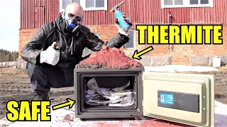 Fireproof Safe Vs. Thermite | Will It Go Through?