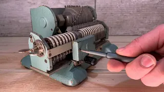 Old Mechanical Calculator INCREDIBLE Restoration! Jewelry work!