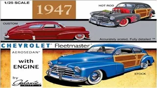 How to Build the 1947 Chevrolet Fleetmaster Aerosedan 1:25 Scale Galaxie Ltd Model Kit #13012