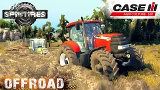 SpinTires CASE 160 TRACTOR OFF-ROAD TEST