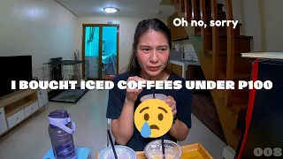 VLOG • ICED COFFEE UNDER P100? Student-friendly / Budget-friendly + Sharing my faves ☕ | Tine Duff