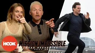 Simon Pegg & Rebecca Ferguson On How To Run Like Tom Cruise | @TheHookOfficial