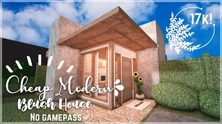 Roblox Bloxburg: Cheap Modern Blush House | Speedbuild + Tour | Minami Oroi