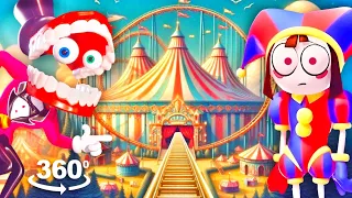 The Amazing Digital Circus Roller Coaster Ride / 360 VR 4K