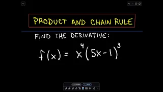 Derivatives - Product + Chain Rule + Factoring