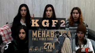 Girls Reaction on Kgf 2 songs reaction ! KATAI ZEHER REACTION #kgf2
