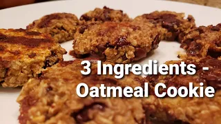 3 Ingredients Oatmeal Cookie|Presto Electric Skillet Recipe|Oatmeal Cookie|Easy Breakfast Cookies