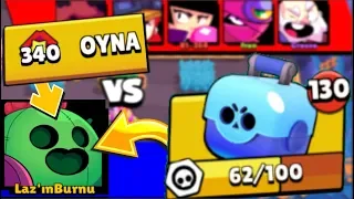 105 KUTU! SPİKE ile 340 BİLET Verip BOSS Oldum! Brawl Stars