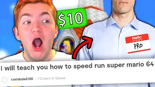 Pro speedrunner goes on Fiverr undercover for SM64 speedrun lessons....