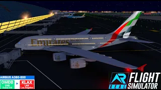 RFS - Real Flight Simulator - Dubai to Los Angeles - A380 - FULL FLIGHT