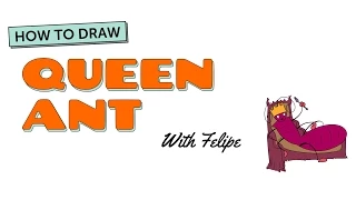 How to Draw A Cartoon Ant: Queen Ant