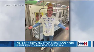 Mets fan removed from stadium during $1 hot dog night