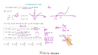 수학 2023 6월 평가원 28 고3, 미적분